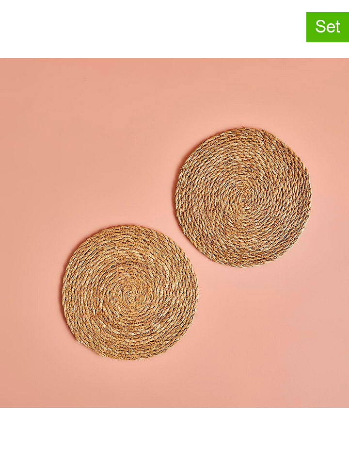 BELLA MAISON Podstawki (2 szt.) w kolorze jasnobrązowym pod garnki rozmiar: onesize