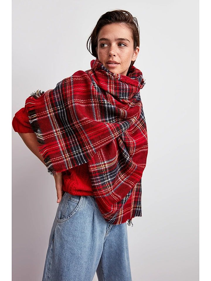trendyol Szal w kolorze czerwono-czarnym rozmiar: onesize