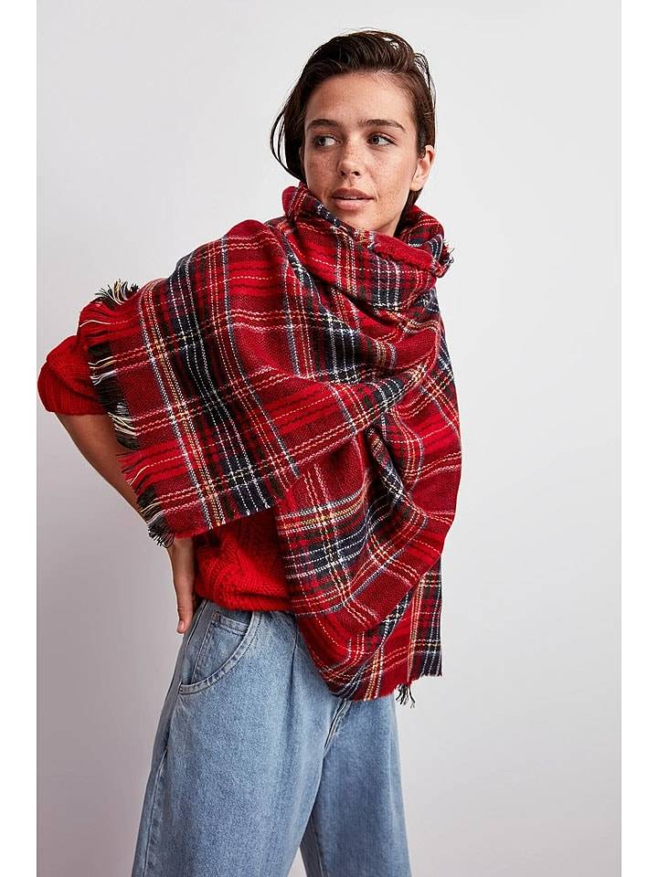 trendyol Szal w kolorze czerwono-czarnym rozmiar: onesize