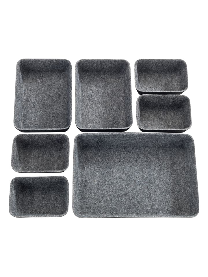 Wenko Organizery (7 szt.) w kolorze szarym do szuflad rozmiar: onesize