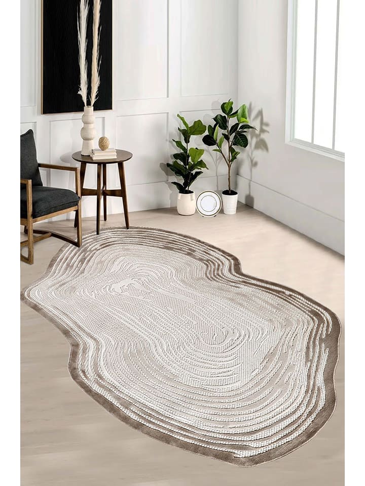 Conceptum Hypnose Dywan "Amorf - Ar001" w kolorze beżowo-jasnobrązowym rozmiar: 200x290 cm