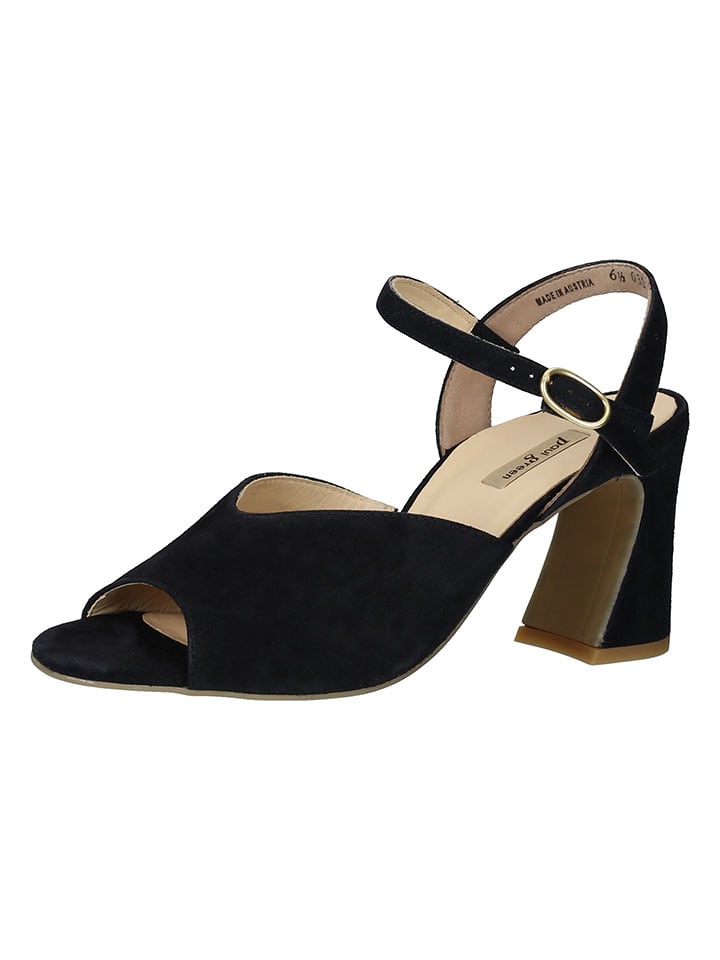 Paul Green Sandały w kolorze granatowym na koturnie rozmiar: 37