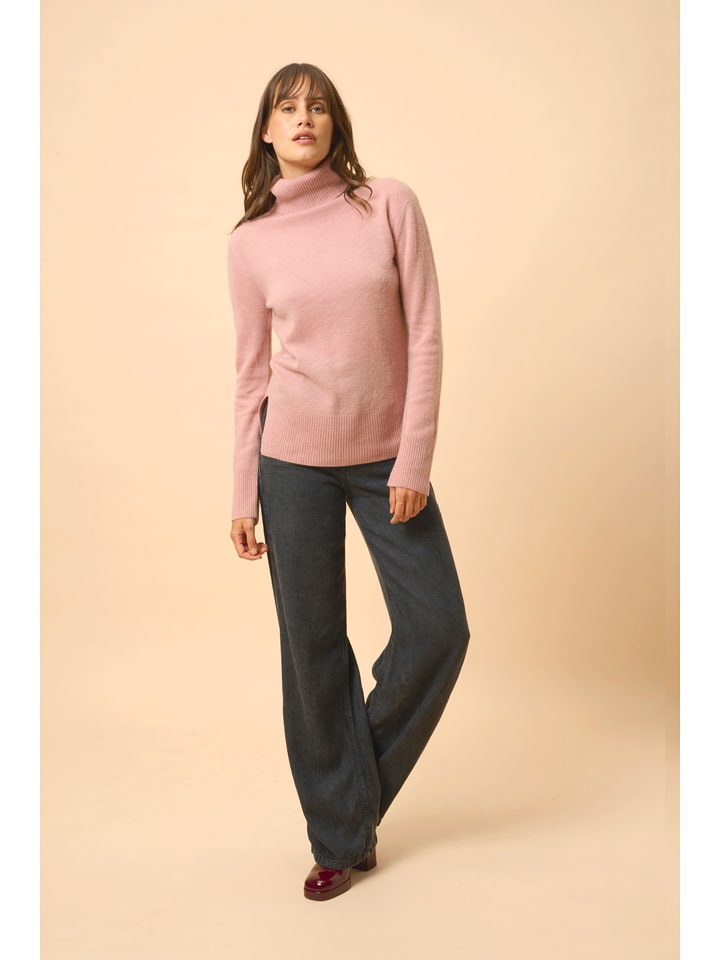 Just Cashmere Kaszmirowy golf "Lexie" w kolorze jasnoróżowym rozmiar: L