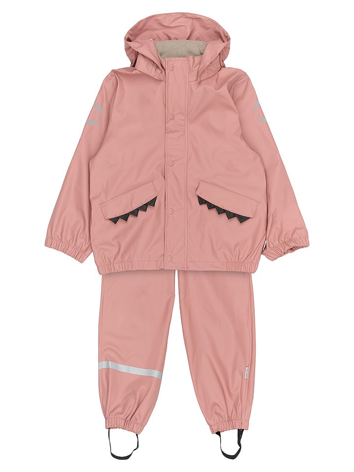 mikk-line 2-częściowy zestaw przeciwdeszczowy w kolorze jasnoróżowym rozmiar: 98