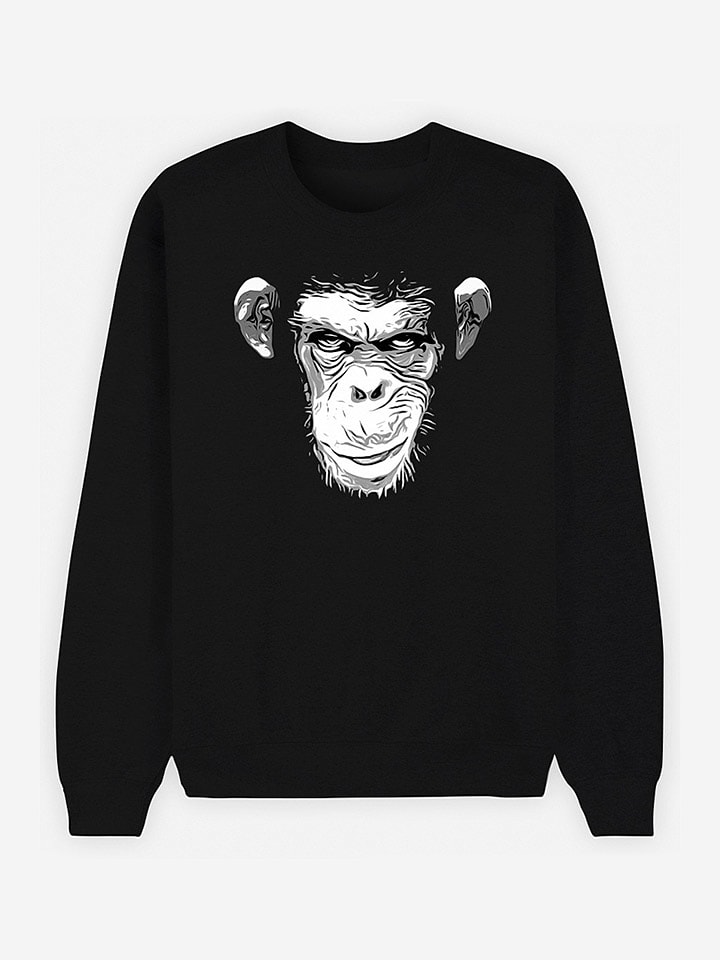 WOOOP Bluza "Evil Monkey" w kolorze czarnym rozmiar: M