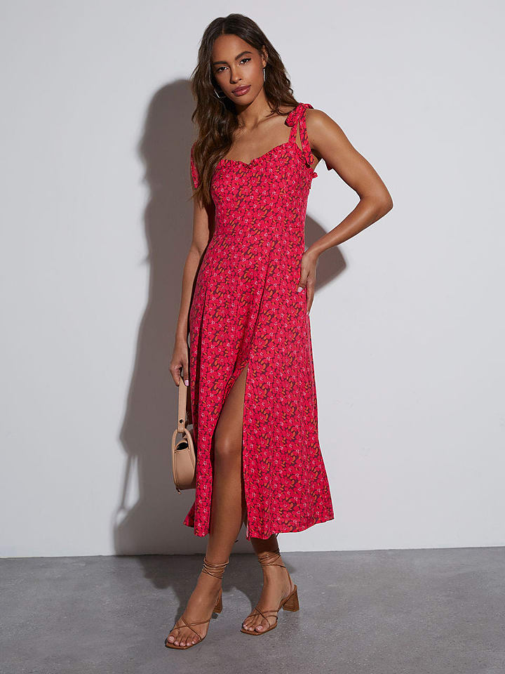 Milan Kiss Sukienka w kolorze koralowo-jasnobrązowym rozmiar: M