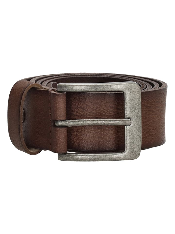 HIDE & STITCHES Skórzany pasek w kolorze brązowym rozmiar: onesize