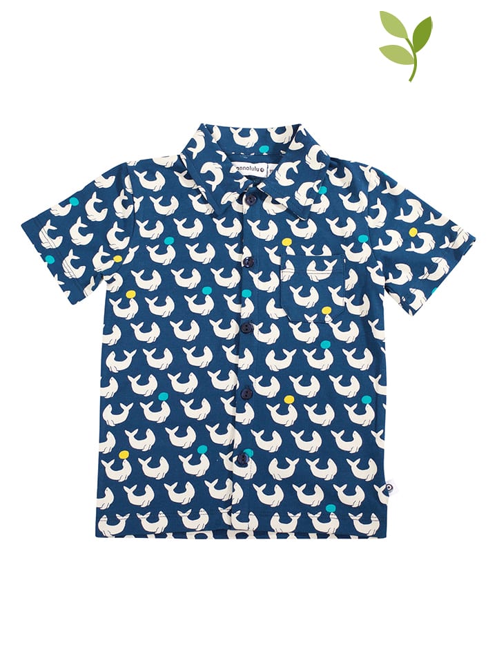 ONNOLULU Koszula "Seal" w kolorze granatowym rozmiar: 98/104