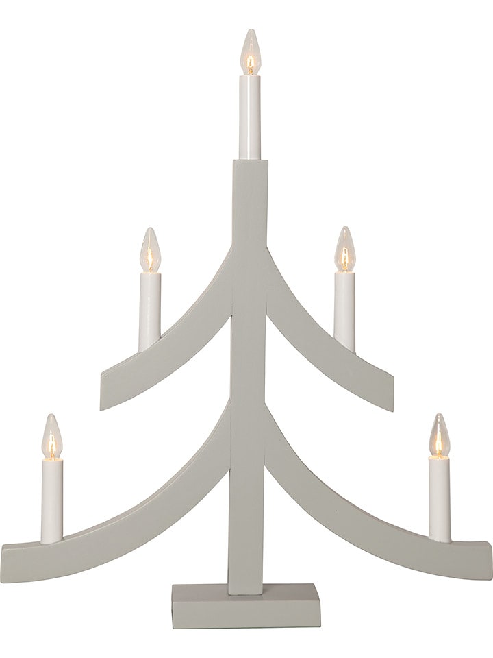 STAR Trading Lampa dekoracyjna "Pagod" w kolorze szarym - 40 x 47,5 cm rozmiar: onesize