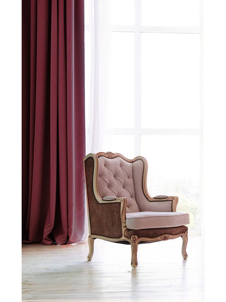 Chic Home Zasłona w kolorze bordowym - 270 x 140 cm rozmiar: onesize