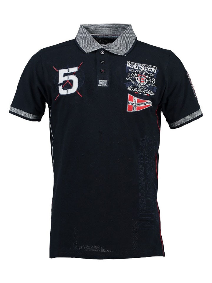 Geographical Norway Koszulka polo "Kantibe" w kolorze granatowym rozmiar: 140