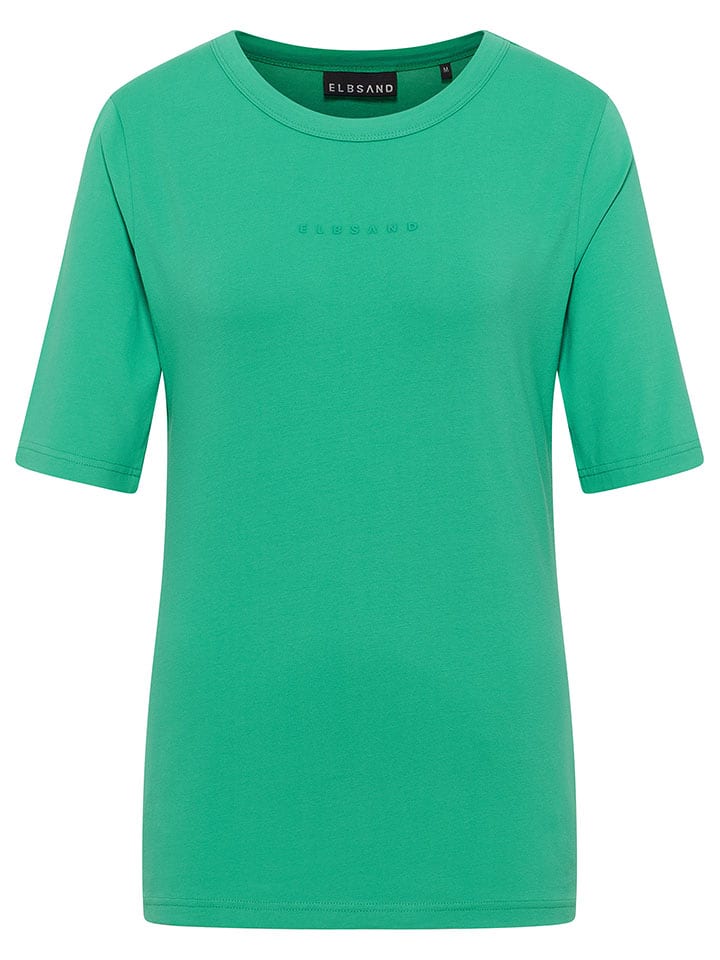 ELBSAND Koszulka "Siva" w kolorze zielonym rozmiar: L