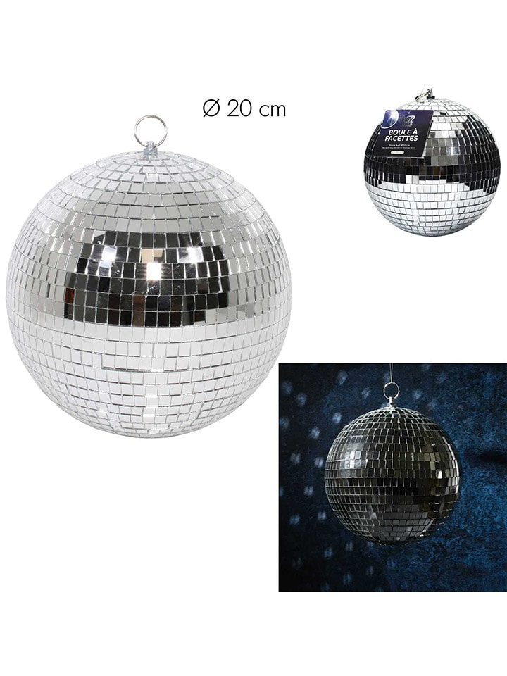 The Concept Factory Kula dyskotekowa w kolorze srebrnym - Ø 20 cm rozmiar: onesize