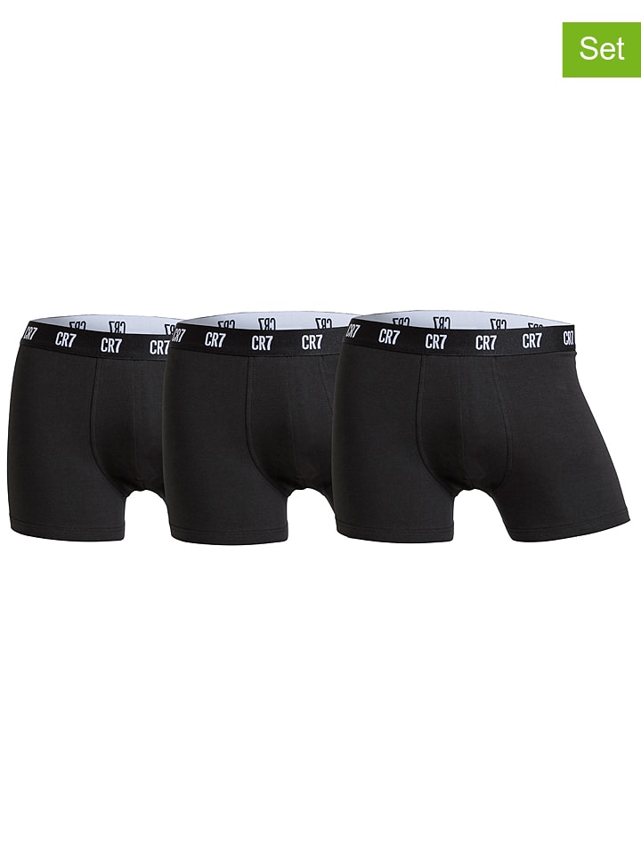 CR7 Bokserki (3 pary) w kolorze czarnym rozmiar: XL