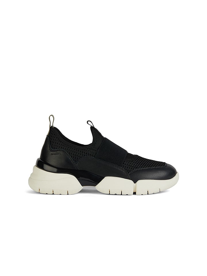 Geox Skórzane slippersy "Adacter" w kolorze czarnym rozmiar: 37