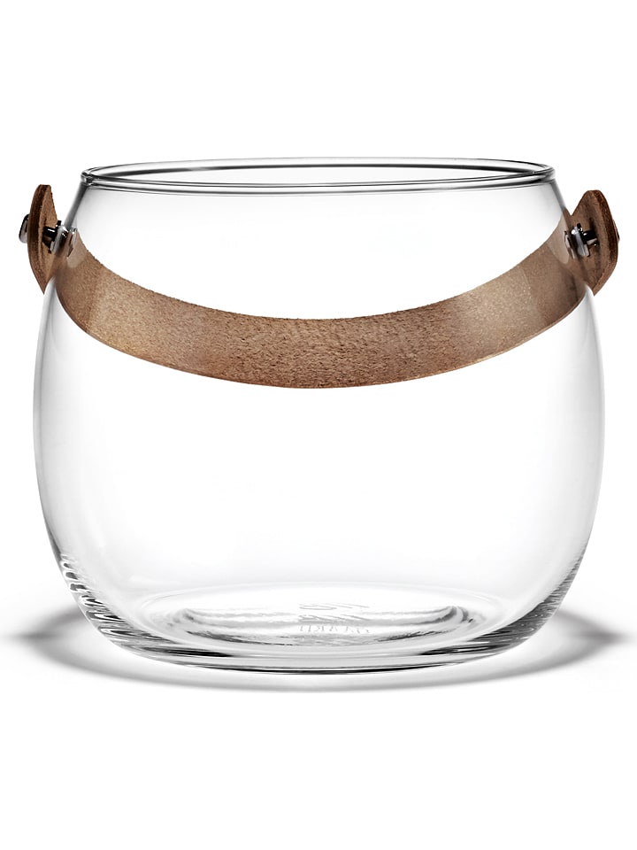 Holme Gaard Miska dekoracyjna "DWL" w kolorze jasnobrązowym -wys. 12 x Ø 15,5 cm rozmiar: onesize