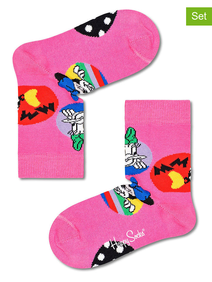 Happy Socks Skarpety (2 pary) w kolorze różowym rozmiar: 22-24