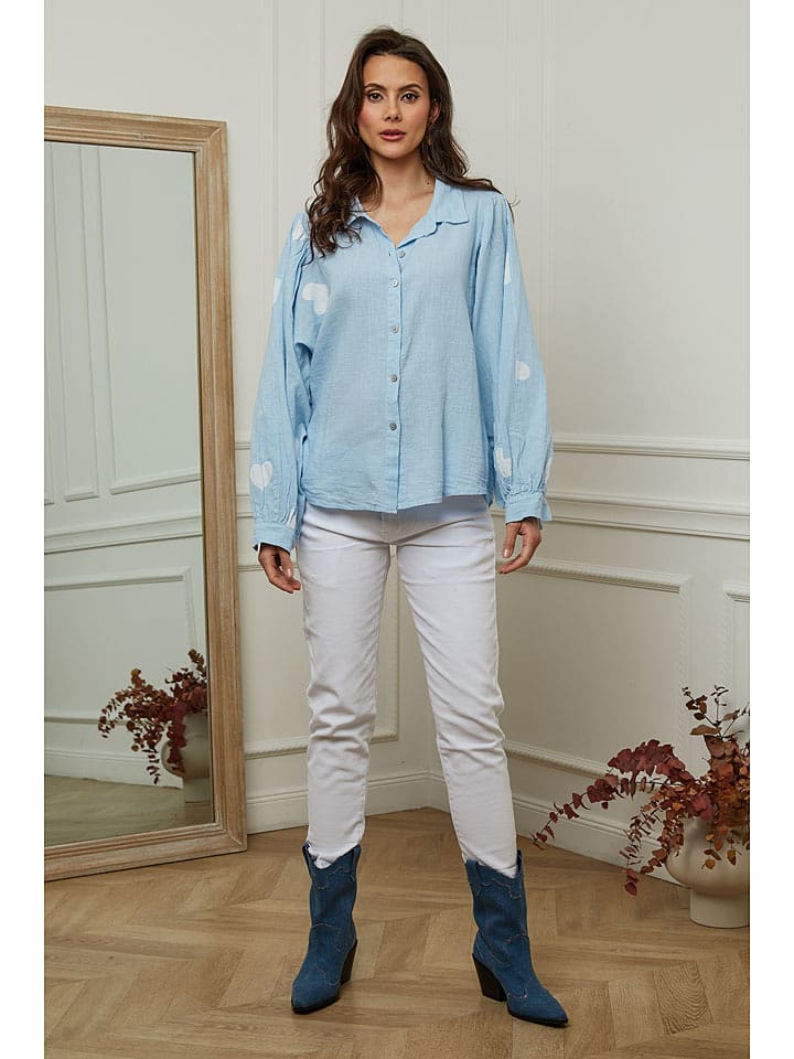 Plume Bluzka "Bamba" w kolorze błękitnym rozmiar: S