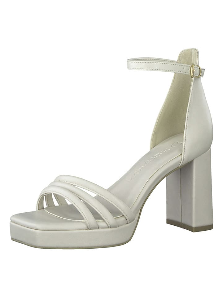 Marco Tozzi Sandały w kolorze kremowym rozmiar: 39