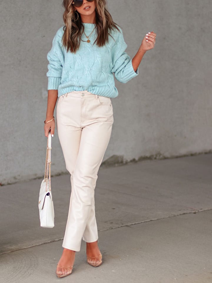 LA Angels Sweter w kolorze błękitnym rozmiar: M