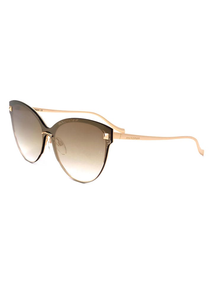 Ana Hickmann Damskie okulary przeciwsłoneczne w kolorze złoto-brązowym rozmiar: onesize