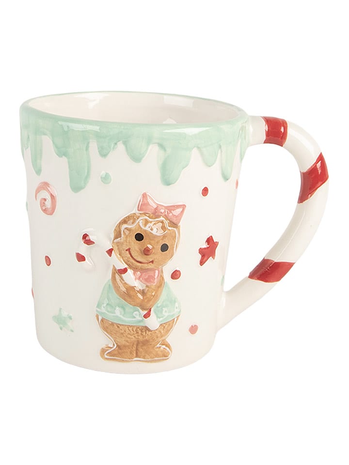 Clayre & Eef Kubek jumbo ze wzorem - 400 ml rozmiar: onesize