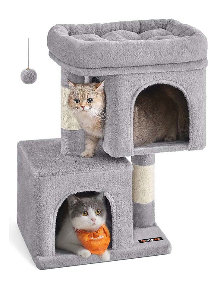 SONGMICS Drapak w kolorze jasnoszarym - 54 x 67 x 34 cm rozmiar: onesize