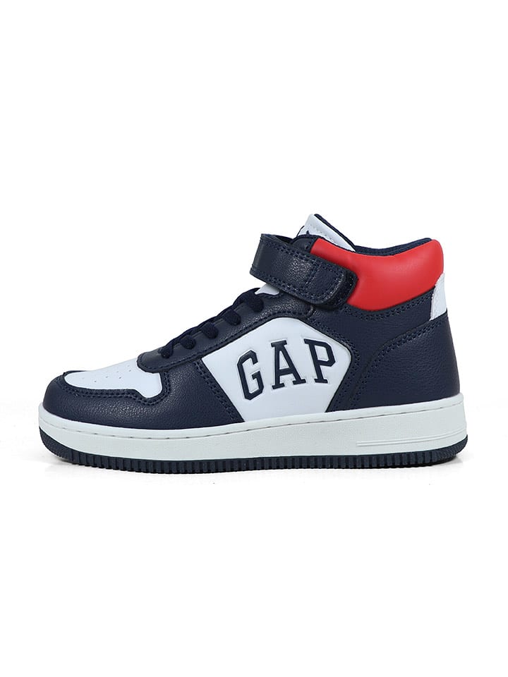 GAP Sneakersy "Boston Mid II" w kolorze biało-granatowo-czerwonym rozmiar: 30
