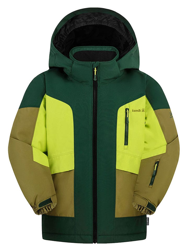 Kamik Kurtka zimowa "Meteor" w kolorze oliwkowo-zielonym rozmiar: 122
