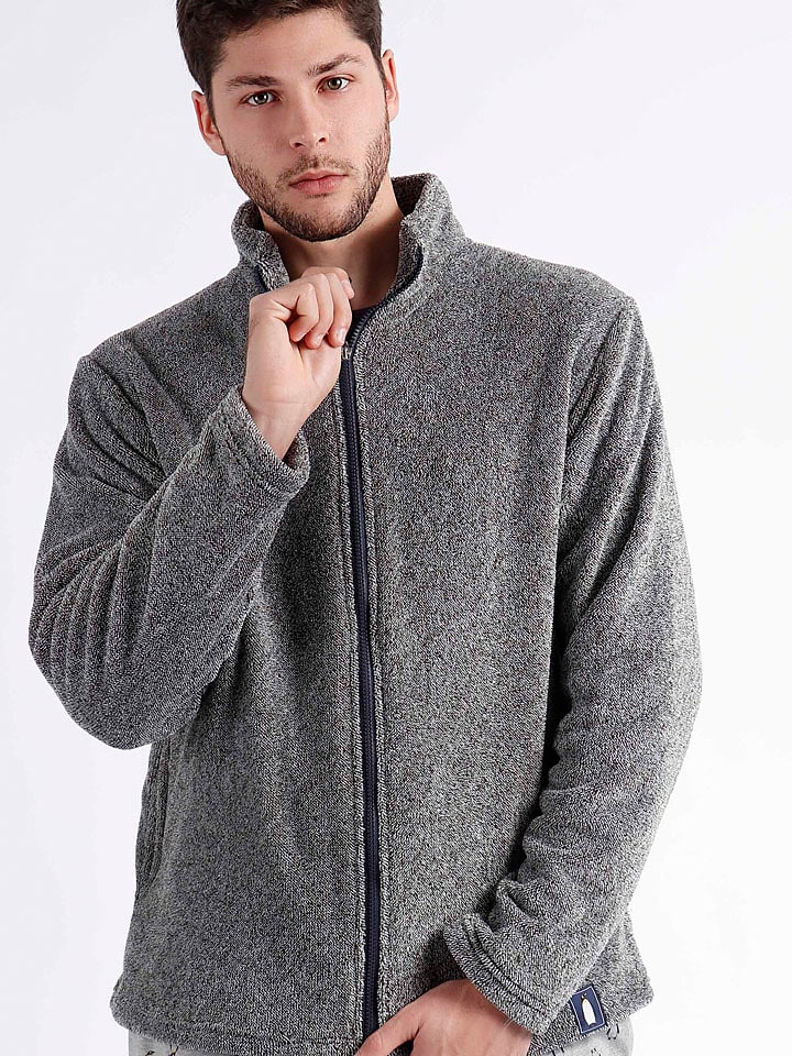 admas Kurtka pluszowa w kolorze szarym rozmiar: L