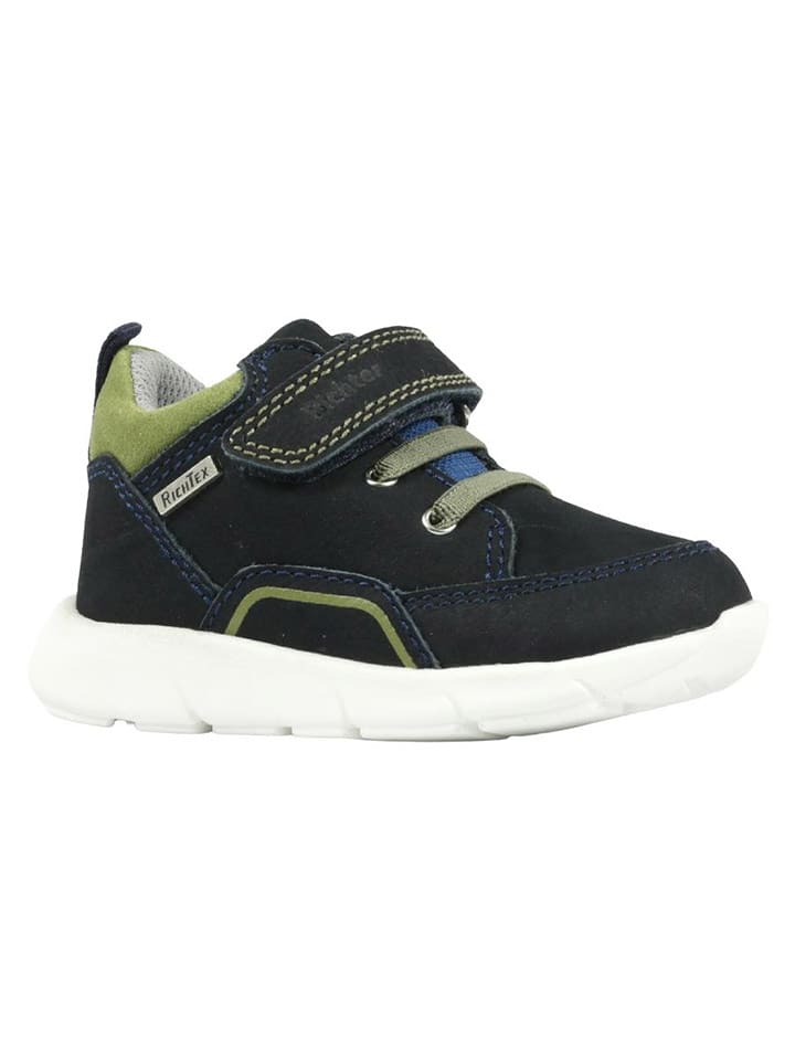 Richter Shoes Skórzane sneakersy "Hero" w kolorze granatowo-zielonym rozmiar: 20