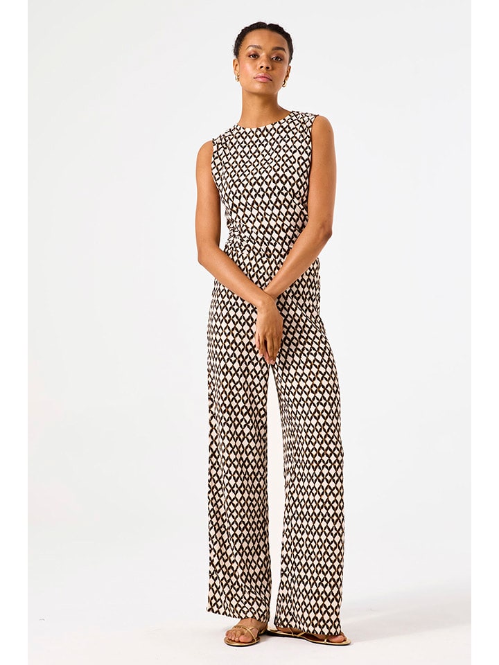 Garcia Top w kolorze kremowo-brązowym rozmiar: S