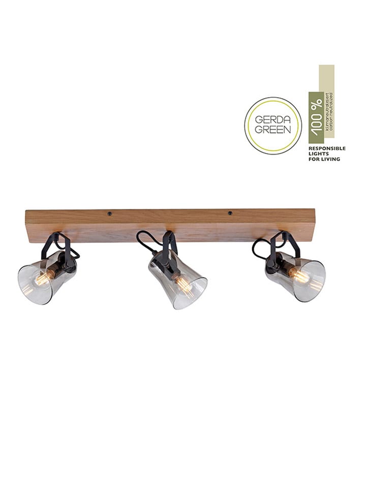 Just Light Lampa sufitowa "Green Langström" w kolorze jasnobrązowym - 56 x 21 x 18 cm rozmiar: onesize