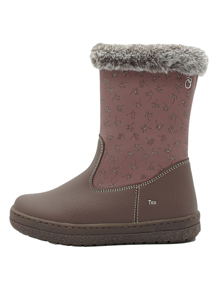 lamino Skórzane botki w kolorze fiołkowym rozmiar: 30