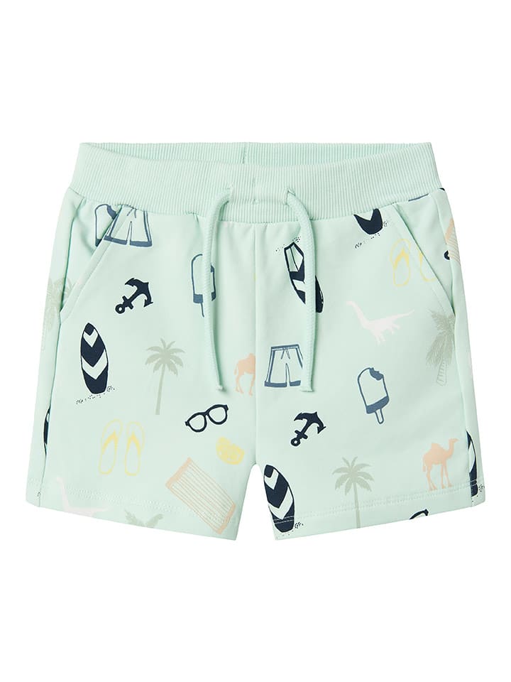 name it Szorty "Jerome" w kolorze miętowym rozmiar: 98