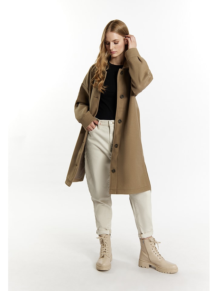 DreiMaster Płaszcz przejściowy w kolorze jasnobrązowym rozmiar: L