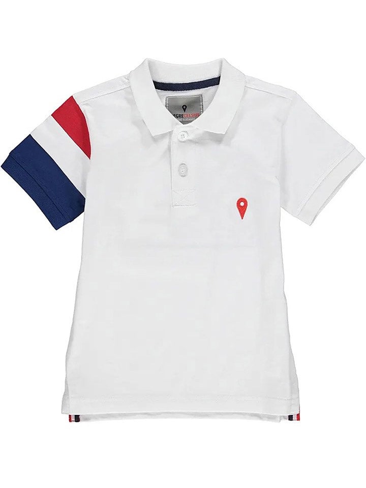 Peak Mountain Koszulka polo w kolorze białym rozmiar: 164