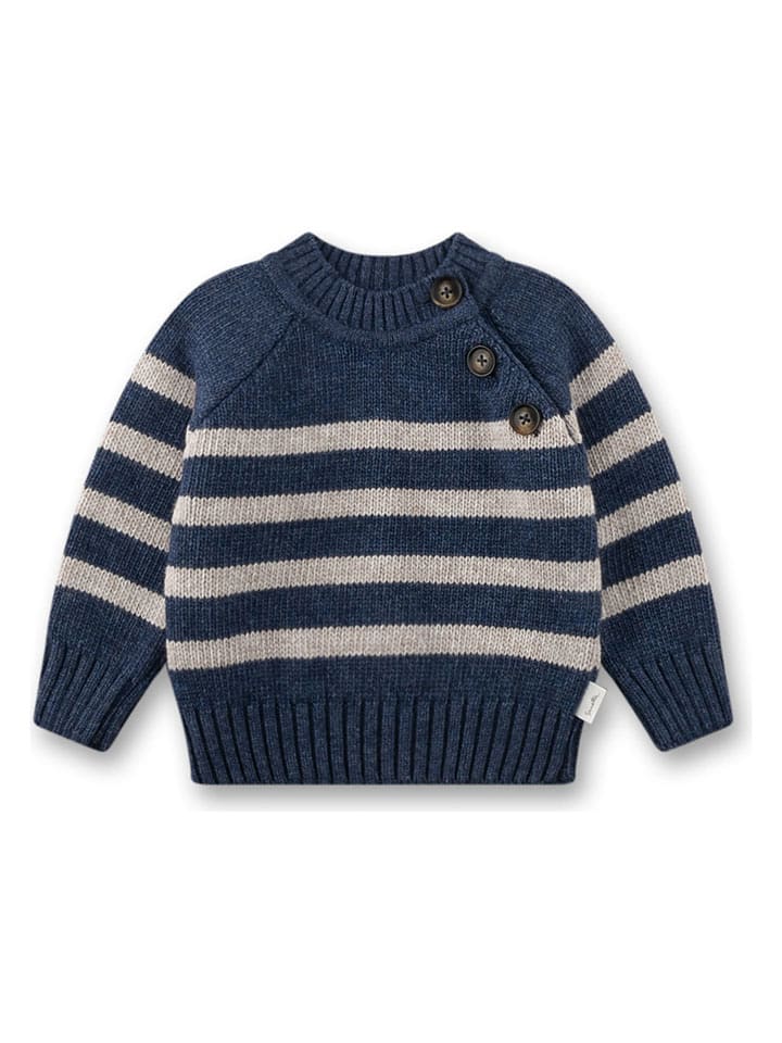 Sanetta Kidswear Sweter w kolorze niebiesko-beżowym rozmiar: 122