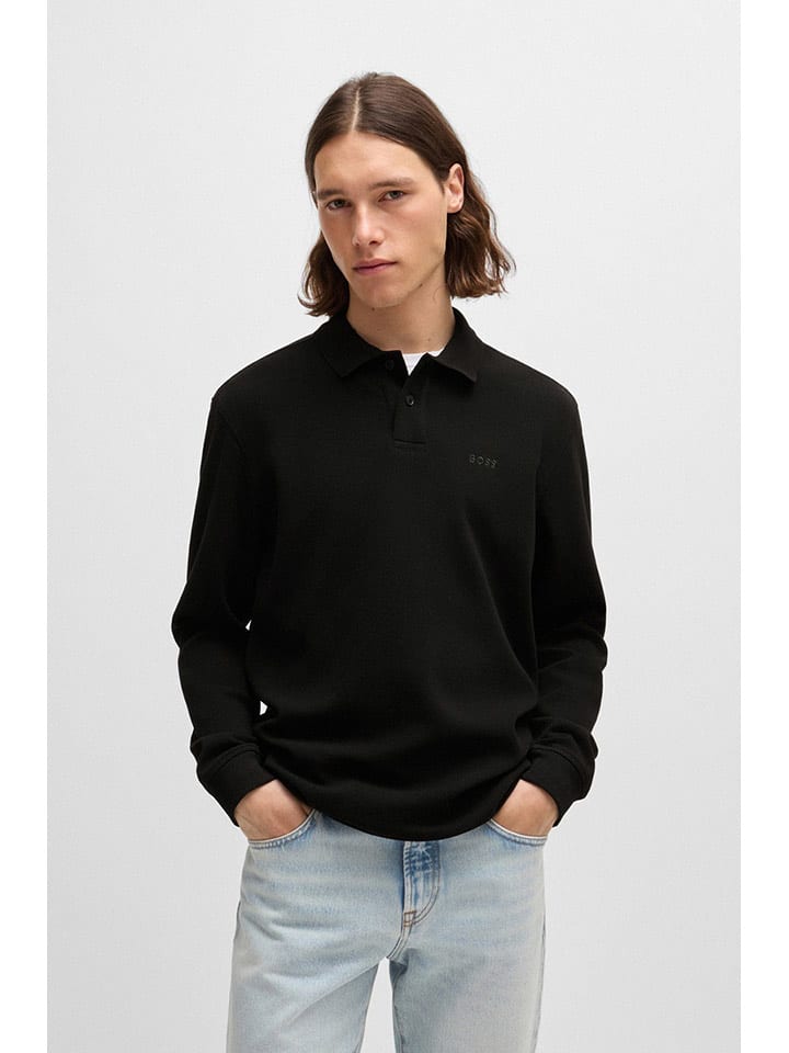 BOSS Orange Koszulka polo w kolorze czarnym rozmiar: XL