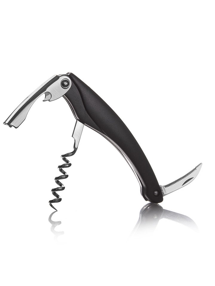 Vacu Vin Korkociąg w kolorze czarnym - dł. 11 cm rozmiar: onesize