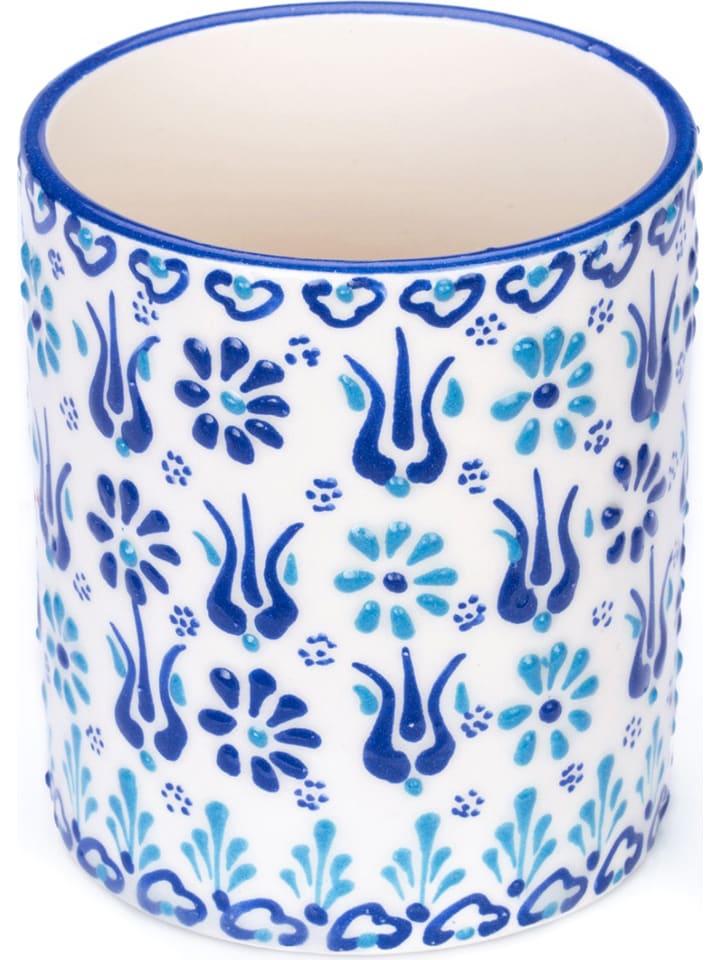 Ottoman Kubek łazienkowy "Lydia" w kolorze niebieskim - wys. 9,5 x Ø 8 cm rozmiar: onesize