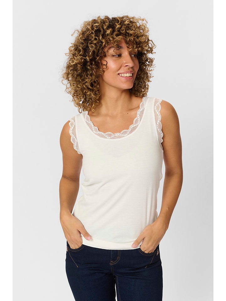 Cream Top w kolorze białym rozmiar: M