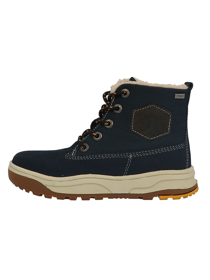 Lurchi Skórzane sneakersy "Dago" w kolorze granatowym rozmiar: 36