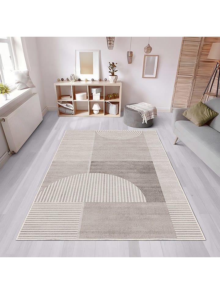CARPET DIEM Dywan w kolorze beżowo-jasnobrązowym rozmiar: 80x50 cm