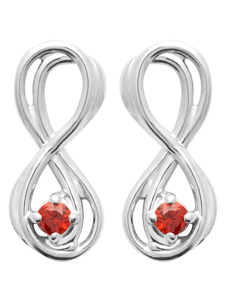 L'Atélier Précieux Srebrne kolczyki-wkrętki z cyrkoniami rozmiar: onesize