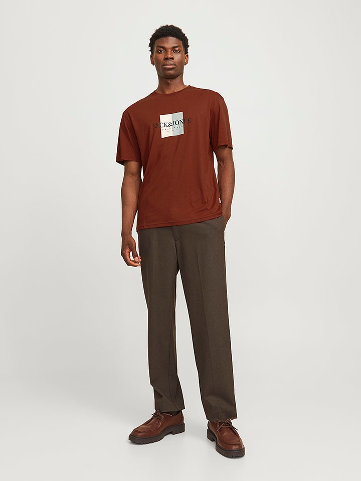 Jack & Jones Koszulka w kolorze jasnobrązowym rozmiar: S