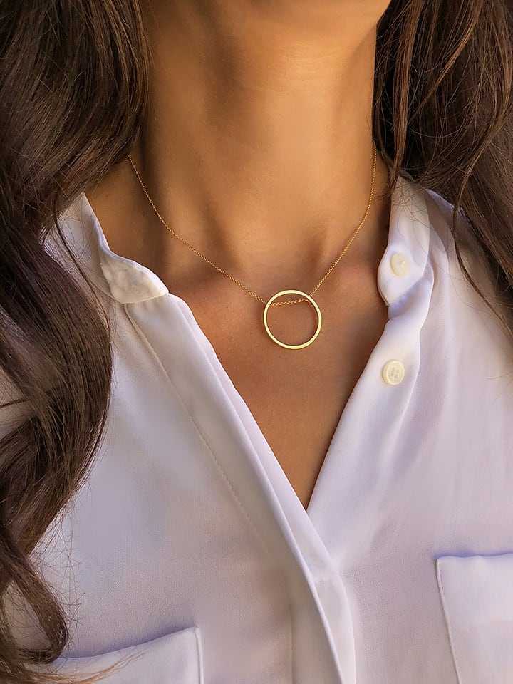 Taboo Pozłacany naszyjnik z elementem ozdobnym - dł. 50 cm rozmiar: onesize