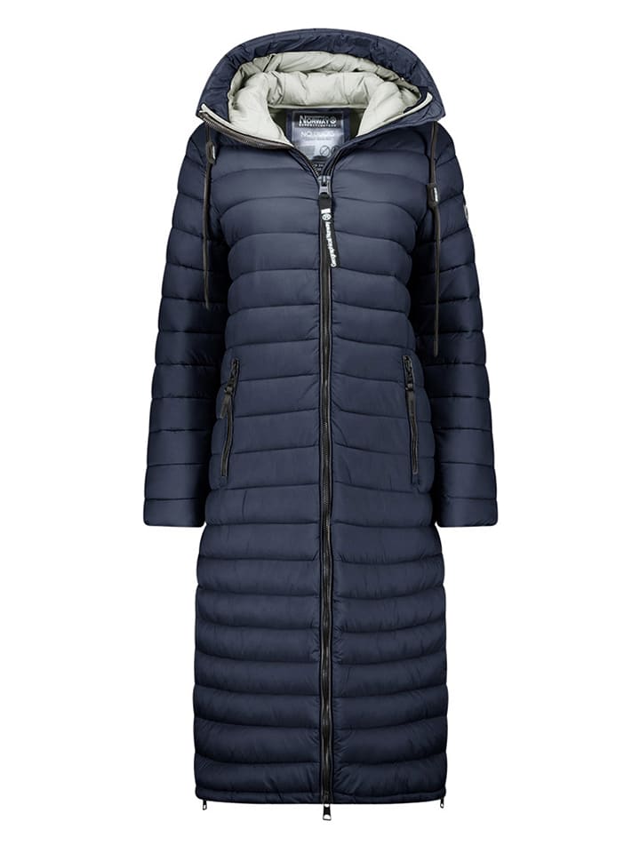 Geographical Norway Płaszcz zimowy "Azule" w kolorze granatowym rozmiar: M