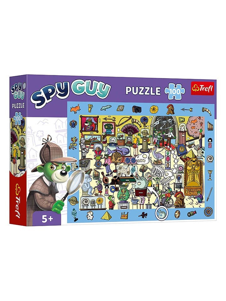 Trefl 100-częściowe puzzle "Spy Guy - Museum" - 5+ rozmiar: onesize
