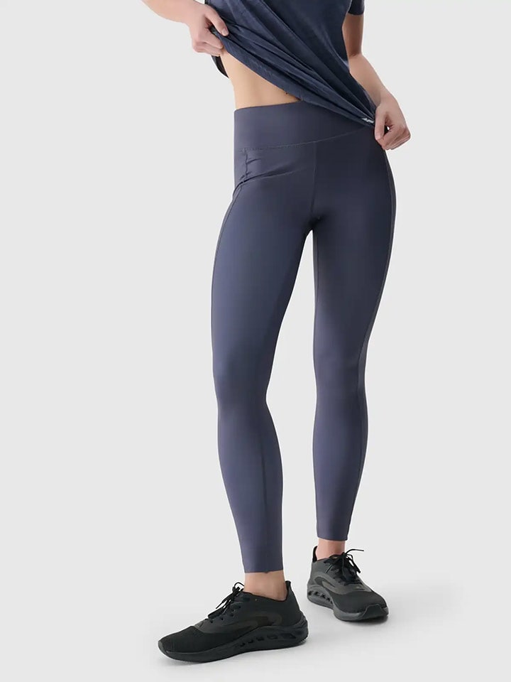 4F Legginsy sportowe w kolorze granatowym rozmiar: S